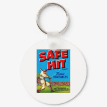 Safe Hit Texas Vegatables keychains by AllVintage Safe Hit Texas Vegatables keychains