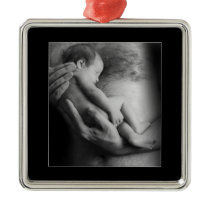 Safe In Daddy's Arms Christmas Ornament
