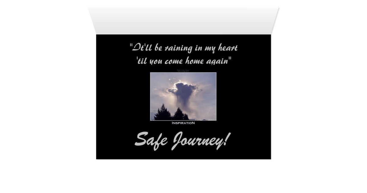 SAFE JOURNEY Greeting Card Zazzle