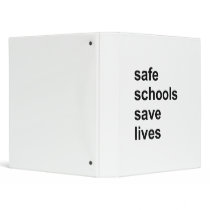 safe schools save lives vinyl binder
