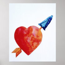Safe sex concept print