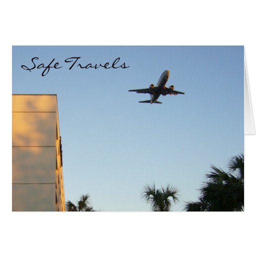 safe travels greeting card Zazzle