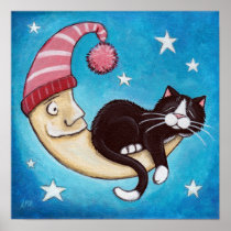 Safest Place For A Cat Nap (no border) Art Print