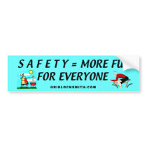 SAFETY=EVERYONE bumper stickers