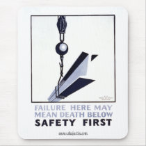 Safety First Mousepad by akaJUSTIN Safety First Mousepad