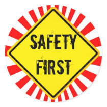 safety first stickers