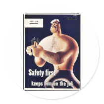 Safety First Sticker