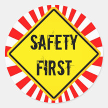 safety first stickers