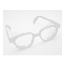 Safety glasses custom letterhead