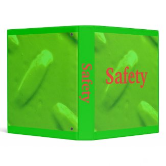 Safety Green Diamondplate Binder binder