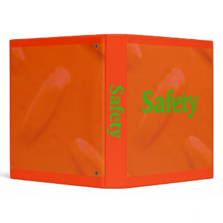 Safety Orange Diamondplate Binder binder