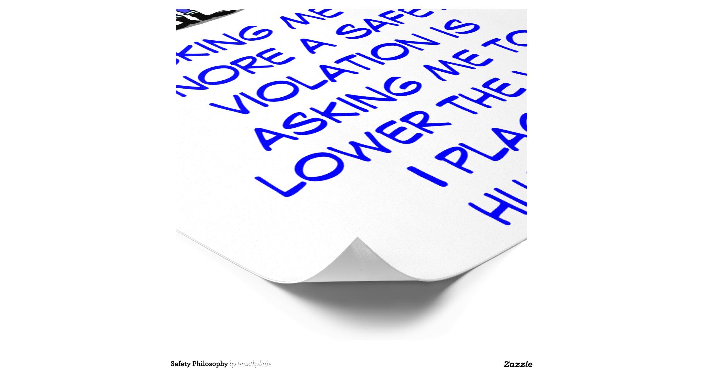 Safety Philosophy Posters Zazzle