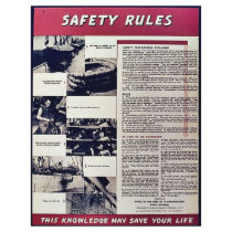 Safety Rules flyers by ww2posters Safety Rules flyers