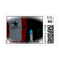 Safety, Strength & Pride - Blue Star Banner. postage by AmericanGirl23 Safety, Strength & Pride - Blue Star Banner. postage
