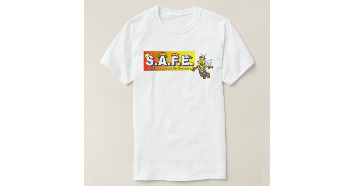 Safety Team Tshirts front and back design Zazzle