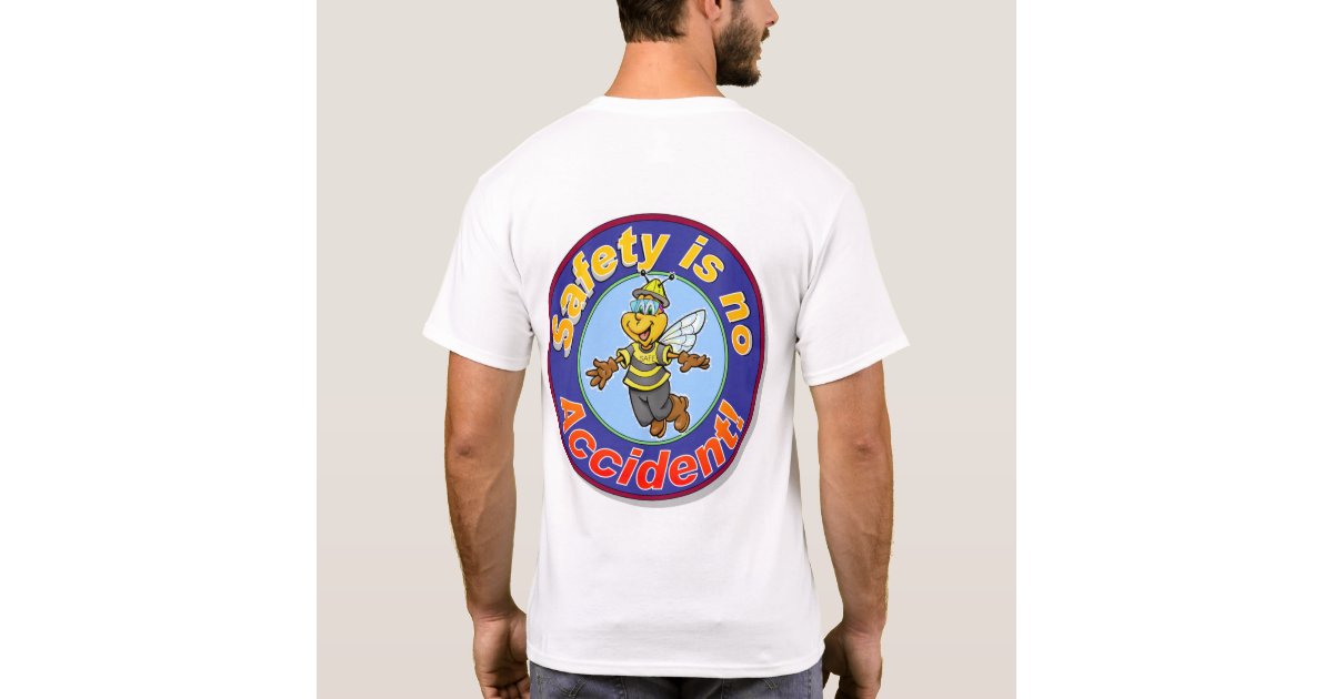 Safety Team Tshirts front and back design Zazzle
