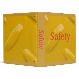 Safety Yellow Diamondplate Binder binder