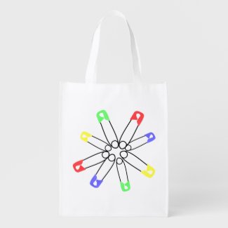 SafetyPin Red Yellow Blue Green Rainbow Solidarity