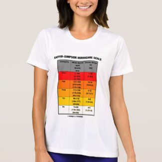 Saffir-Simpson Hurricane Scale (Meteorology) shirt