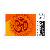 Saffrom Yellow Om Stamp