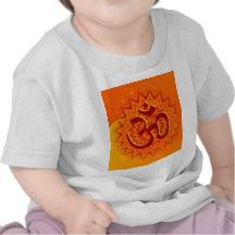 Saffrom Yellow Om T-shirts