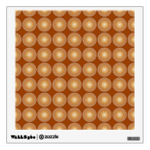 Saffron Color Circles Room Decal