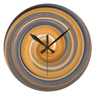 Saffron Swirl Clock