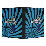 Safira Blue Belly Dancer Vinyl Binders