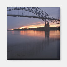 Sagamor Bridge over Cape Cod canal, 2 Fridge Magnets