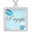 S'agapo - Greek - I love you Custom Jewelry