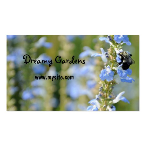 Sage and Bee Business Card (back side)