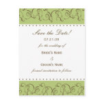 Sage & Chocolate Save the Date Postcard