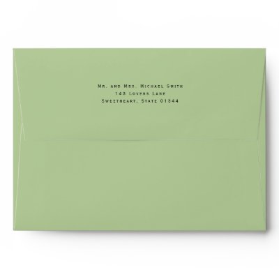 Sage Green 5x7 Envelope