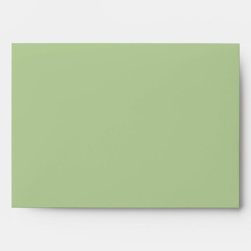 Sage Green 5x7 Envelope Zazzle