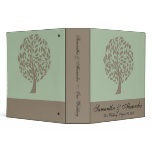 Sage Green and Soft Brown Stylized Eco Tree binders