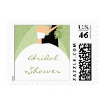 Sage Green Bridal Shower Postage Stamps
