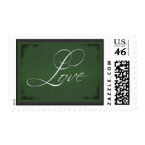 Sage green Love postage stamp by perfectpostage Sage green Love postage stamp