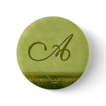 Sage green monogram - customize your own buttons