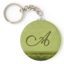 Sage green monogram - customize your own keychains