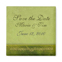 Sage green save the date template magnets by aslentz Sage green save the date template magnets