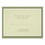Sage Green Wedding RSVP Cards