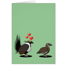 Sage Grouse Love Greeting Cards