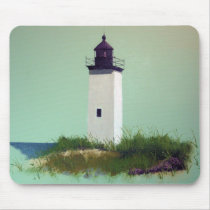 Sage Lighthouse Mousepad by WNihillArt Sage Lighthouse Mousepad