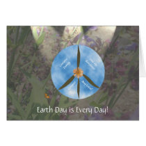 Sage Peace Flower Butterfly Card by karmasherbs Sage Peace Flower Butterfly Card