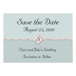 Sage Peach Save the Date Card Business Card