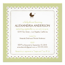 (Sage) Precious Custom Baby Shower Invitation