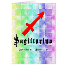 Sagitario, el 22 de noviembre - 21 de diciembre felicitación