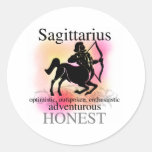 Sagittarius About You Round Stickers