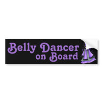 Sagittarius Belly Dancer Purple bumper stickers