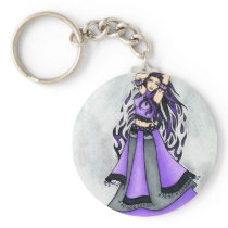 Sagittarius Belly Dancer Purple keychains